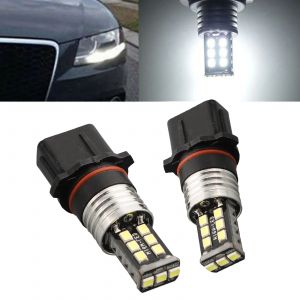 Phares antibrouillard LED pour voiture, feu antibrouillard, feux diurnes DRL, ampoule antibrouillard