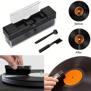 Kit de nettoyage de disques vinyles, platine phonographe antistatique 3 en 1, brosse dépoussiérante