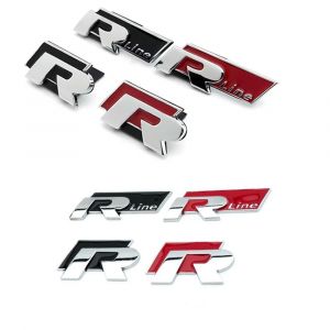 Autocollant 3D emblème de coffre de calandre de voiture, pour Logo R Rline, autocollants VW Polo