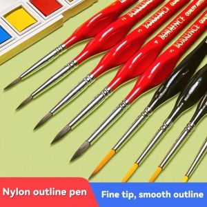 Stylos à ligne à crochet super fin, 3/4/5/9 pièces, stylo de peinture pour cheveux en Nylon,