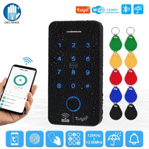 Contrôleur d'accès par empreinte digitale, Bluetooth, Wifi, Tuya, clavier RFID, système de clavier