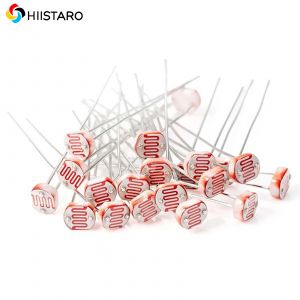 50pcs 5mm photorésistance LDR Photo résistances sensibles à la lumière