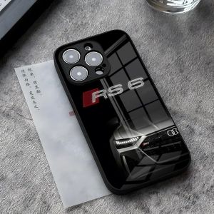 Coque de t&eacute;l&eacute;phone de voiture de sport de luxe A-Audi RS, coque arri&egrave;re en verre du Guatemala,