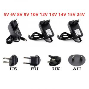 Adaptateur d'alimentation AC DC 5V 6V 8V 9V 10V 12V 13V 14V 15V 24V, transformateurs 1A 2A 3A 220V à
