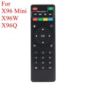 T&eacute;l&eacute;commande universelle pour X96 X96mini X96W Android TV Box, contr&ocirc;leur IR pour d&eacute;codeur X96Q avec