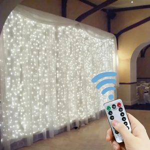 3/4/6m rideau LED chaîne lumières guirlande USB feston télécommande fée guirlande lumières
