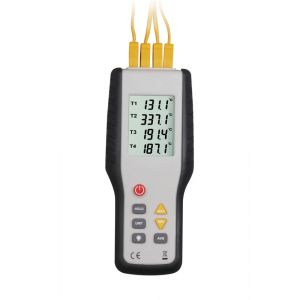 Thermomètre à Thermocouple numérique de type K HT-9815, 4 canaux, test de température industrielle,