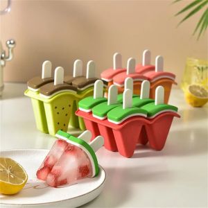 Moule à crème glacée avec couvercle en forme de pastèque, bricolage, fait maison, pour glace, jus de