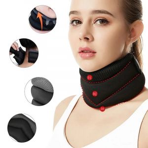 Support cervical pour le cou, collier cervical réglable, mousse douce et Durable pour soulager les