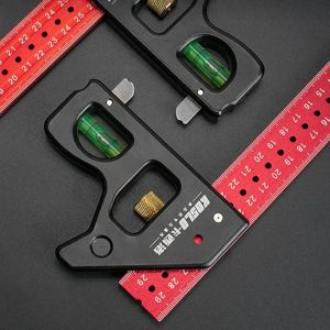 Règle de poche de précision pour le travail du bois, règle coulissante en métal, piste en T, règle