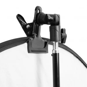 Pince à réflecteur à montage à vis, support de rêve, support de fond pour flash, parapluie lumineux