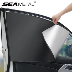 SEAMETAL 2 pi&egrave;ces fen&ecirc;tre lat&eacute;rale de voiture pare-soleil rideau &eacute;t&eacute; Protection solaire pare-soleil