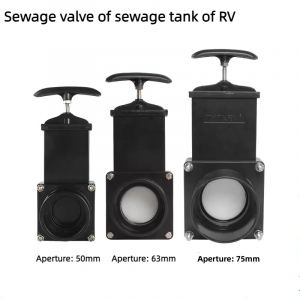 Accessoires RV réservoir d'eau propre réservoir d'eaux usées réservoir d'eau noir vanne de vidange