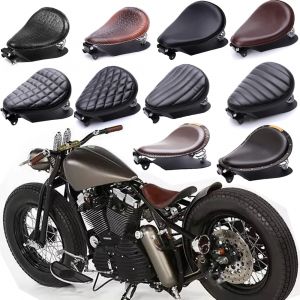 Siège Solo universel pour Moto Bobber, selle de Chopper, pièces de coussin Vintage pour Harley