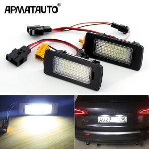 Lumière de plaque d'immatriculation LED sans erreur Canbus, 2 pièces, blanche, 12v, pour Audi A1