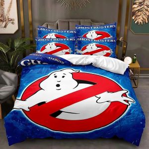 Parure de lit Ghostbusters Cinema pour adultes et enfants, housse de couette, simple, double,