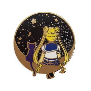 Marin nouvelle lune Usagi et Luna fen&ecirc;tre si&egrave;ge &eacute;mail broche classique dessin anim&eacute; s&eacute;rie exquise