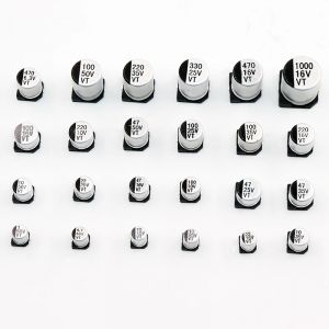 20 pièces SMD 50V 35V 25V 16V 10V 100UF 220UF 47UF 33UF 22UF 10UF 4.7UF 2.2UF 1UF condensateur