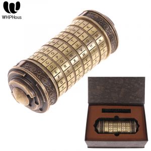 Leonardo Da Vinci Code jouets serrures en métal Cryptex pour cadeaux de mariage cadeaux de saint