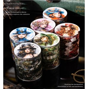 Rouleau d'autocollants en boucle pour s&eacute;rie Punk City, 1 rouleau de 2M, pour bricolage, style punk