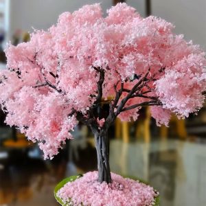 Simulation d'arbre &agrave; fleurs de cerisier 10-25cm, mod&egrave;le d'arbre &agrave; fleurs, d&eacute;coration de maison de
