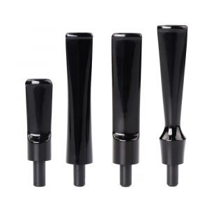 MuXiang 1pc embout de tabac acrylique, pour tuyaux de fumée de pipe de tabac briar, tiges noires de