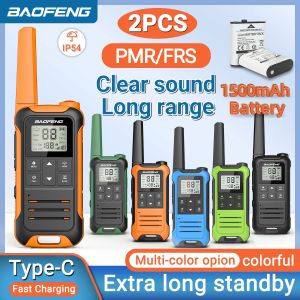 Baofeng-Mini Talkie Walperforé F22, PMR, FRS, Longue Portée, Rechargeable, Portable, Radio