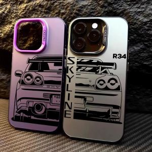 JDM – coque de téléphone Cool pour voiture de rêve, étui souple pour iPhone 16 Pro 15 Pro Max 14 13