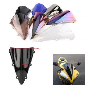 Écran de moto Double bulle pare-brise déflecteur protecteur pare-brise pour Yamaha YZF 1000 R1 2004