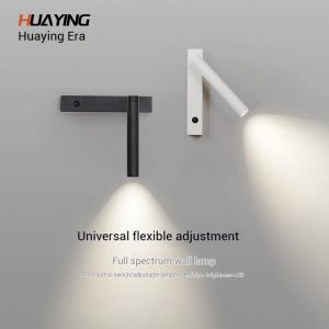 3W 5W applique rétro-éclairage Rotation lumière réglable hôtel chambre chevet étude lecture applique