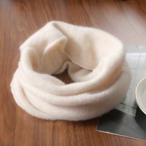 Écharpe tricotée en laine Pure 100%, écharpe élégante pour femme, faux col en cachemire doux et