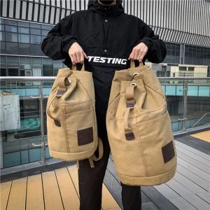 Sport grande capacit&eacute; voyage sacs &agrave; dos m&acirc;le bagages toile seau sac &agrave; bandouli&egrave;re homme randonn&eacute;e