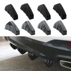 Nouveau 4 pièces universel voiture en Fiber de carbone modèle modifié aileron de requin aileron