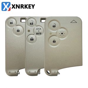 XNRKEY 2/3 boutons carte à puce coque de clé de voiture à distance pour Renault Laguna carte