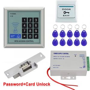Kit de système de contrôle d'accès de porte, clavier RFID, lecteur de carte, alimentation