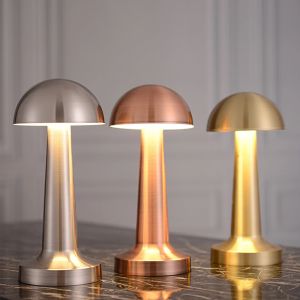 Lampe de Table LED moderne, 3 couleurs, Art déco, commande tactile, sans fil, rechargeable, lampe de