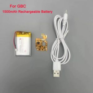 Pour Game Boy couleur 1500mAH batterie au lithium module de batterie au lithium Rechargeable pour