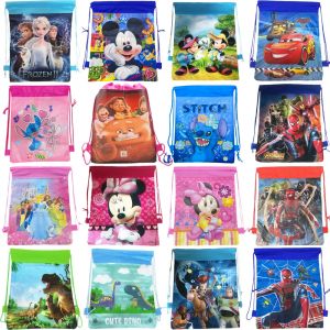 1pc SpiderMan Toy Story voitures sac à cordon pour fille voyage stockage paquet école sacs à dos
