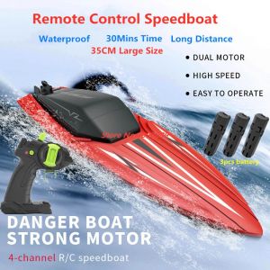 35CM grande bateau de course RC radiocommande SpeedBoat 30 minutes conduite bateau RC jouet étanche