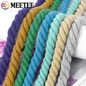 Corde Tressée en Coton Torsadé pour Sac, 2 à 10 Mètres, 12mm, 3 Parts, Accessoire de Couture