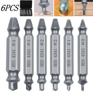 Extracteur de vis endommagé, ensemble facile à sortir, extracteur de goujons de boulon, Kit d'outils