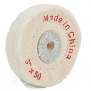 Roues de polissage en tissu blanc de 3 pouces, tampon de meuleuse de polissage, outil de polissage