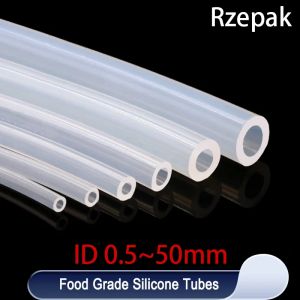 Tuyau en caoutchouc de Silicone de qualit&eacute; alimentaire, 1M, Tube en Silicone Transparent et