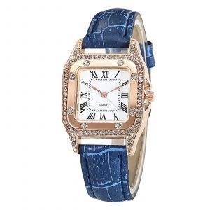 Montre cadran carré montre pour femme montre à Quartz bracelet en cuir montre-bracelet à Quartz de