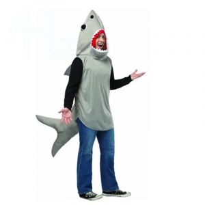 Cosplay requin Costume Costume dr&ocirc;le adulte 3D &agrave; capuche jeu de vacances Performance spectacle