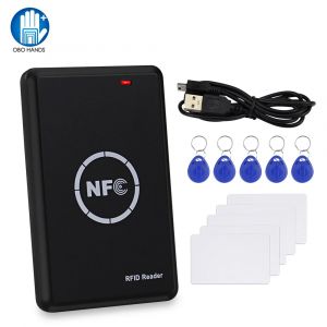 Lecteur de carte à puce NFC, copieur/duplicateur RFID 125KHz 13.56MHz, programmateur USB,