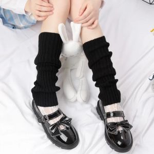 Guêtres pour femmes, manchettes de bottes, cuissardes hautes, chaudes, tricotées, chaussettes