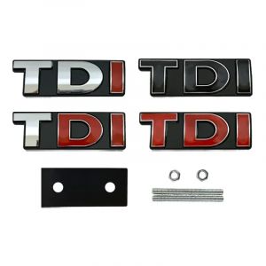 Autocollants en métal avec Logo TDI pour calandre de capot avant et arrière, emblème pour VW Polo