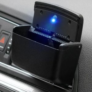Cendrier de voiture universel avec lumi&egrave;res LED, cendrier Portable sans fum&eacute;e pour Cigarette