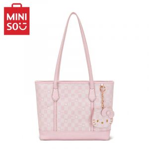 MINISO Hello Kitty sac fourre-tout imprimé fille mignonne rose grande capacité sac à main pour femme